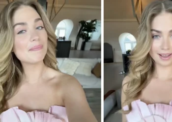 VIDEO: Roxy Dekker deelt video een minuscuul jurkje (die ze zelf maakte)