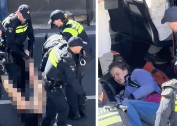 VIDEO: TikTokster spreekt activisten aan die A12 in Den Haag wéér blokkeren: ”Ga je nog werken vandaag?”