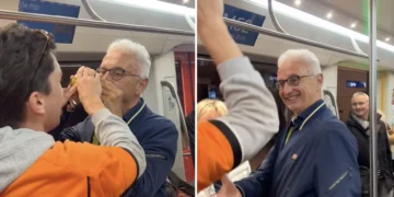 VIDEO: Ouwe baas daagt jongeren uit met blikschiet-actie – en wint!