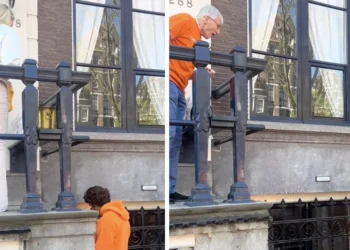 VIDEO: Ouwe vent is wildplassers in Amsterdam zat en heeft dé perfecte oplossing