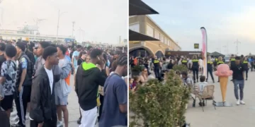 VIDEO: Groep jongeren zorgen voor chaos in Scheveningen – ME grijpt hard in