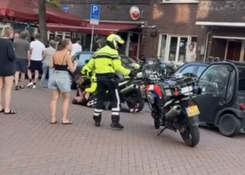 VIDEO: Vrouw gilt het uit tijdens harde arrestatie door agenten – Twittert Nederland woest