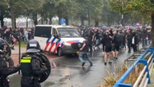 Rellen in Den Haag: demonstratie Malieveld escaleert