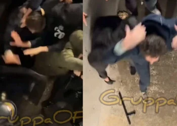 VIDEO: Go Ahead Eagles-supporters krijgen pak rammel van de Franse ME: ‘Dan moet je maar luisteren’