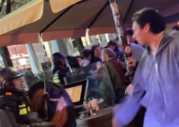 VIDEO: Gastje negeert bevelen, ME verliest geduld in Amsterdam