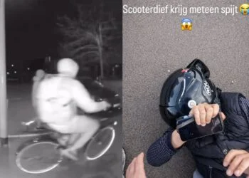 VIDEO: Man komt de dief van zijn scooter tegen in Amsterdam: loopt verkeerd af